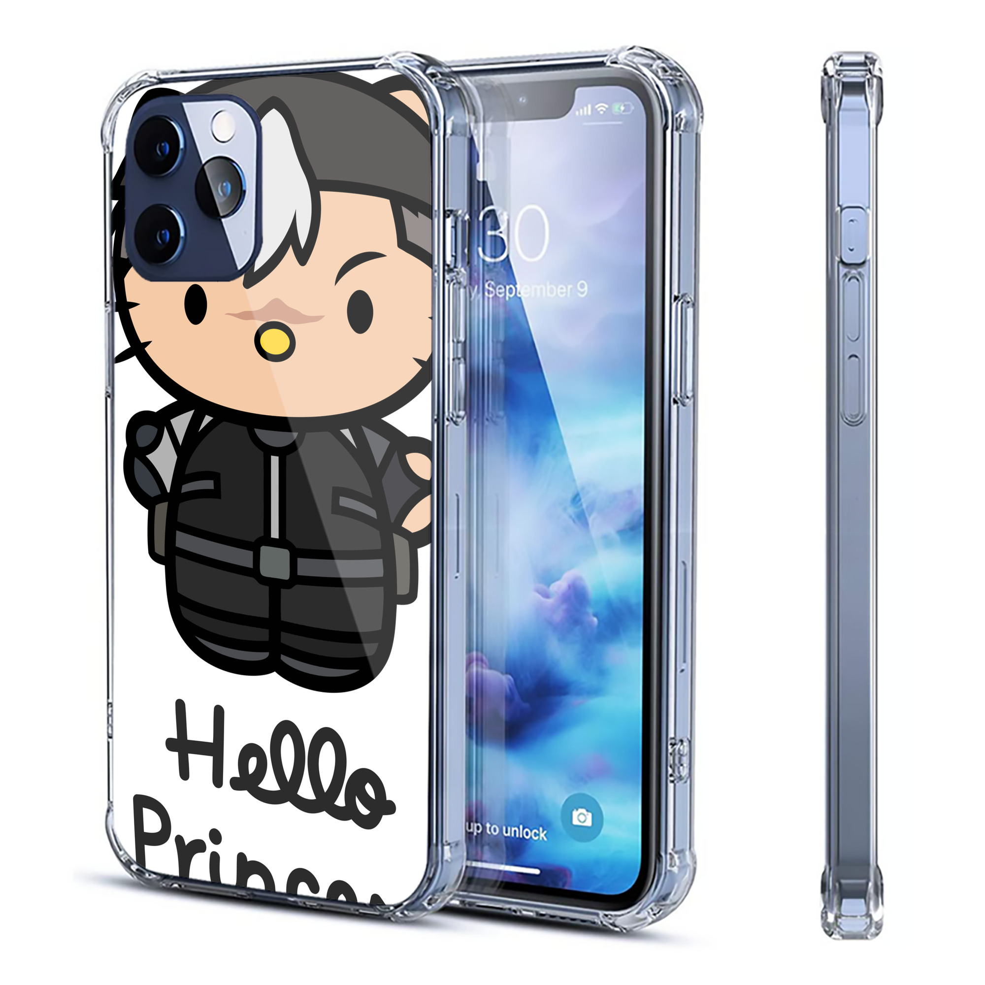 （画像用） Hello Kitty ハローキティ 【iPhone 12シリーズ対応】透明スマホケース（クリアソフトケース）